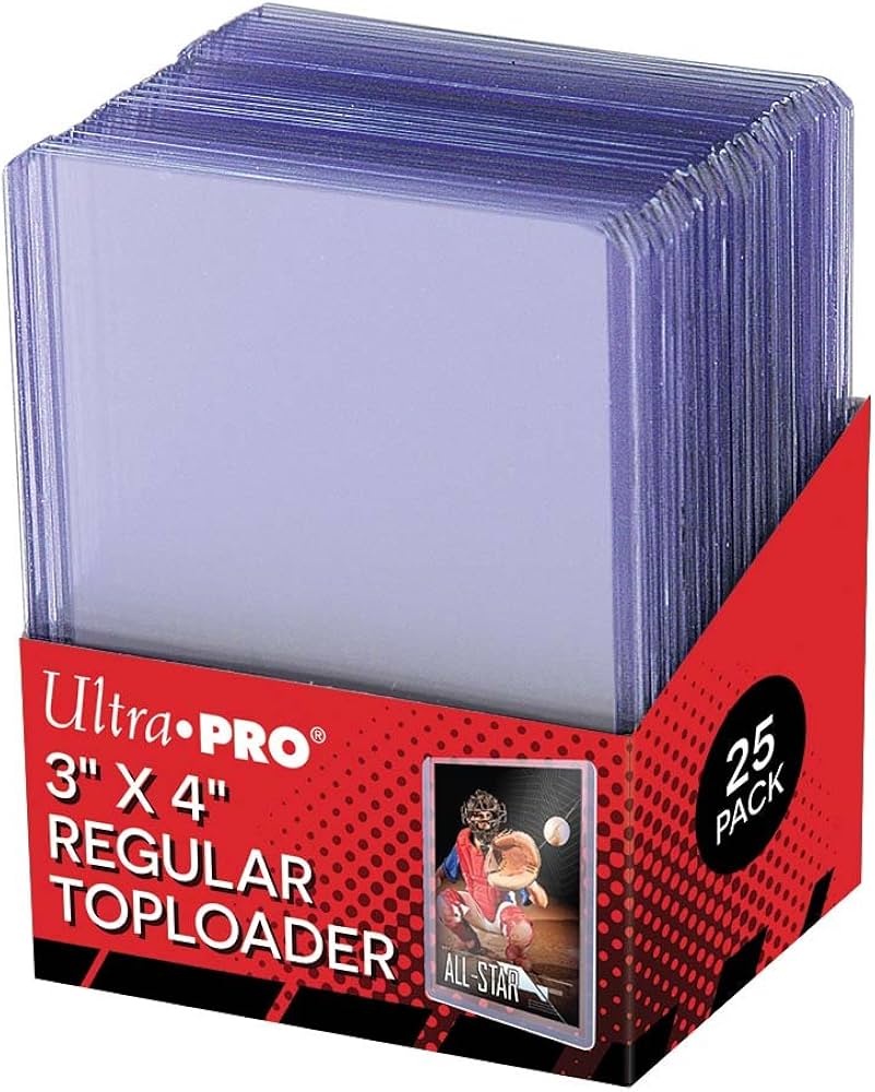 Ultra Pro 3 inch X 4 inch Clear Regular Toploader 25 Pack