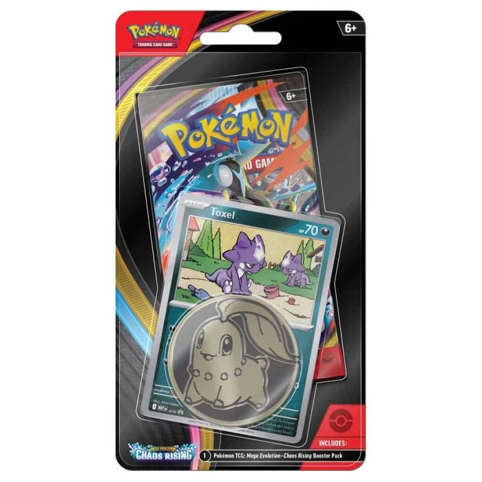 Pokemon Chaos Rising Checklane Booster Blister Pack Toxel Promo