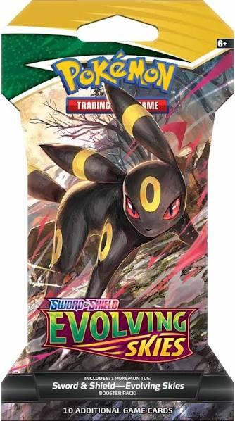 Pokemon Sword & Shield Evolving Skies Booster Pack (Sleeved)