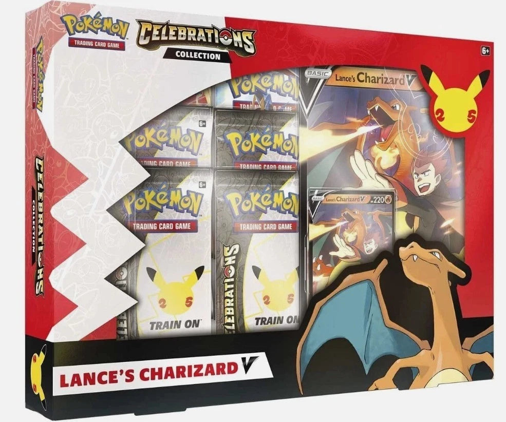 Pokemon TCG Celebrations Collection Lance's Charizard V Collection Box